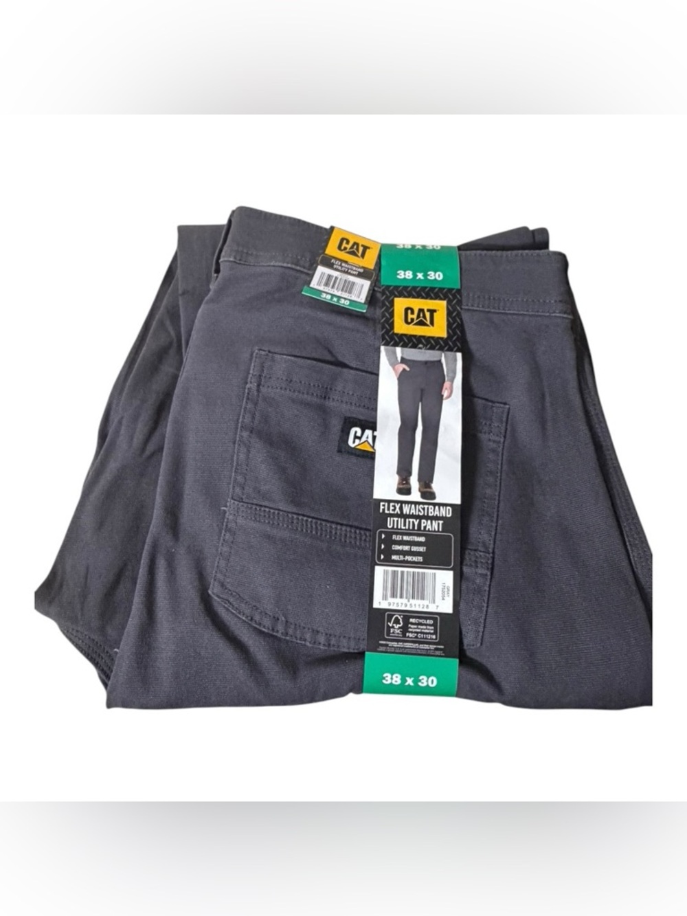 CAT Flex Waistband Utility Pants - Gray - 38x30
